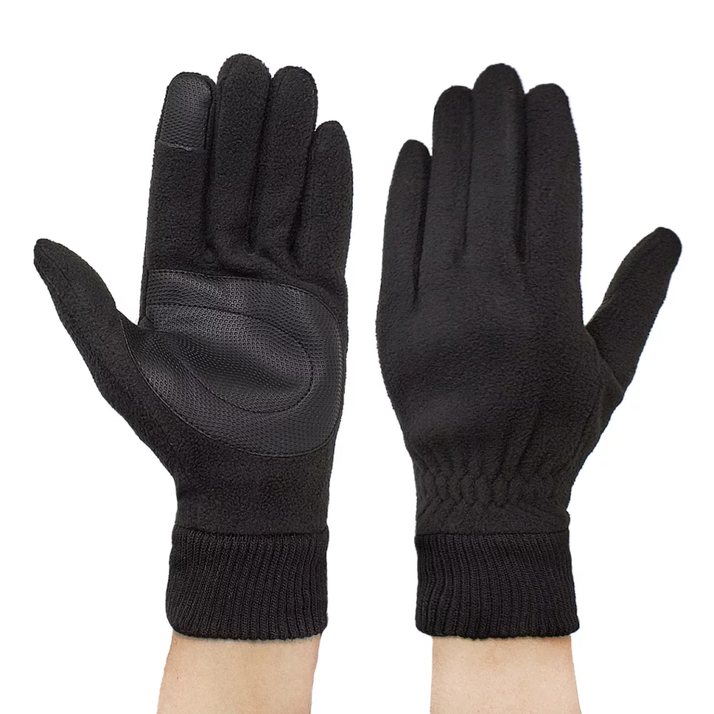 Білизна Anjela gloves YLYD-LK чорний універсальна рукавички фліс L 2022 зима    